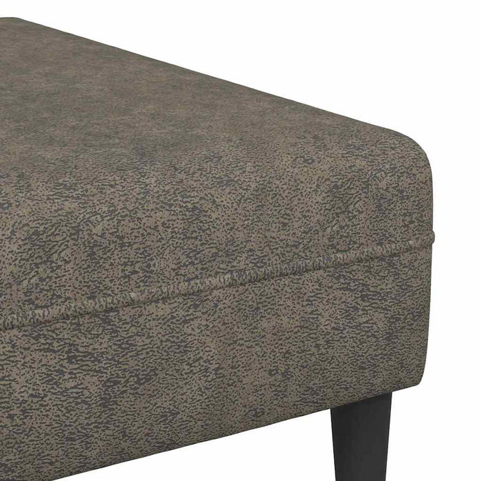 Set de canapea 3 pcs Gri închis Piele ecologică de suede - WALTI WALTI