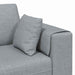 Sofa din material textil cu pernă Gri deschis 208 cm țesătură - WALTI WALTI