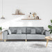Sofa din material textil cu pernă Gri deschis 208 cm țesătură - WALTI WALTI
