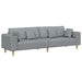 Sofa din material textil cu pernă Gri deschis 208 cm țesătură - WALTI WALTI