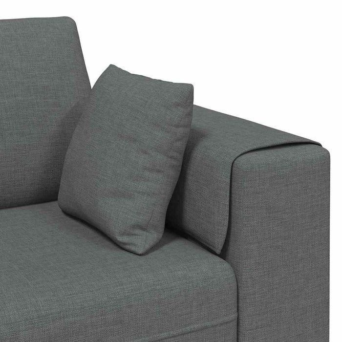 Sofa din material textil cu pernă Gri închis 208 cm țesătură - WALTI WALTI
