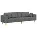 Sofa din material textil cu pernă Gri închis 208 cm țesătură - WALTI WALTI