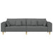 Sofa din material textil cu pernă Gri închis 208 cm țesătură - WALTI WALTI