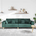 Sofa din material textil cu pernă Verde închis 208 cm țesătură - WALTI WALTI