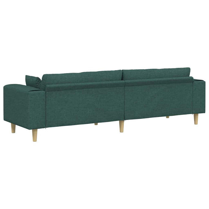 Sofa din material textil cu pernă Verde închis 208 cm țesătură - WALTI WALTI