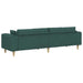 Sofa din material textil cu pernă Verde închis 208 cm țesătură - WALTI WALTI