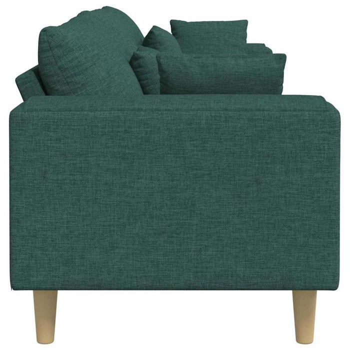 Sofa din material textil cu pernă Verde închis 208 cm țesătură - WALTI WALTI