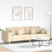 Sofa din material textil cu pernă Crem 208 cm țesătură - WALTI WALTI