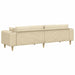 Sofa din material textil cu pernă Crem 208 cm țesătură - WALTI WALTI