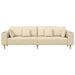 Sofa din material textil cu pernă Crem 208 cm țesătură - WALTI WALTI