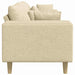 Sofa din material textil cu pernă Crem 208 cm țesătură - WALTI WALTI