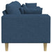 Sofa din material textil cu pernă albastru 208 cm țesătură - WALTI WALTI