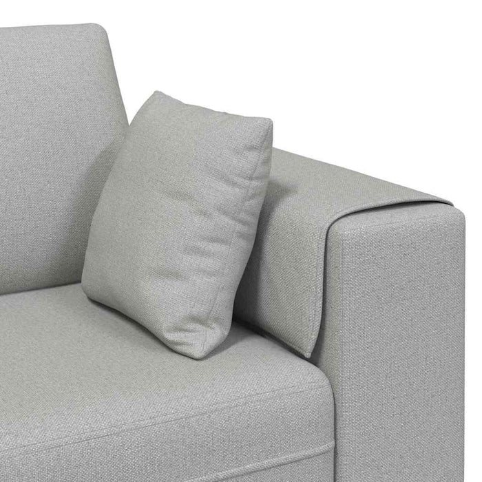 Sofa din material textil cu pernă Gri nori 208 cm țesătură - WALTI WALTI