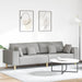 Sofa din material textil cu pernă Gri nori 208 cm țesătură - WALTI WALTI
