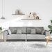 Sofa din material textil cu pernă Gri nori 208 cm țesătură - WALTI WALTI