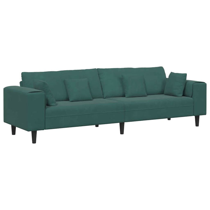 Canapea din catifea cu pernă Verde închis 208 cm Catifea - WALTI WALTI