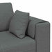 Sofa din material textil cu pernă 3 pcs Gri închis 208 cm țesătură - WALTI WALTI