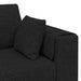 Sofa din material textil cu pernă 3 pcs Negru 208 cm țesătură - WALTI WALTI