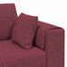 Sofa din material textil cu pernă 3 pcs Roșu Vin 208 cm țesătură - WALTI WALTI