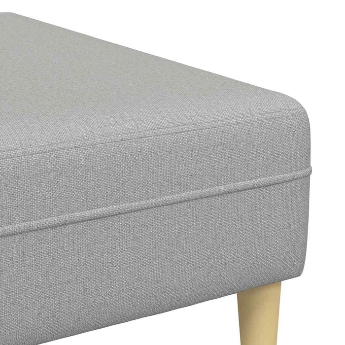 Sofa din material textil cu pernă 3 pcs Gri nori 208 cm țesătură - WALTI WALTI