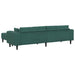 Canapea din catifea cu pernă 3 pcs Verde închis 208 cm Catifea - WALTI WALTI
