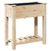 Vază pentru Grădină Bej 71 x 37 x 76,5 cm Lemn de Brad Solid - WALTI WALTI