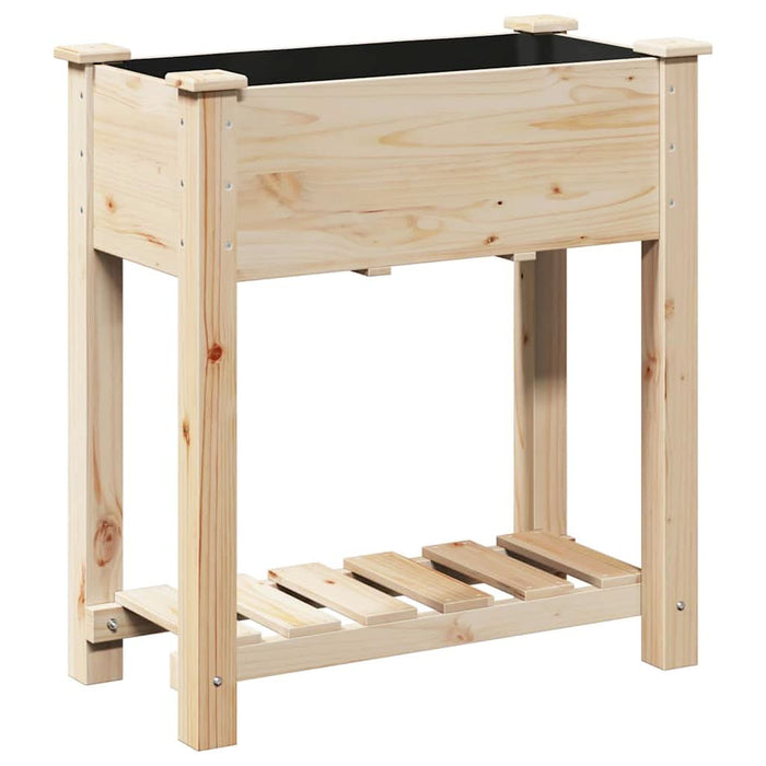 Vază pentru Grădină Bej 71 x 37 x 76,5 cm Lemn de Brad Solid - WALTI WALTI