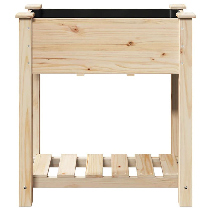 Vază pentru Grădină Bej 71 x 37 x 76,5 cm Lemn de Brad Solid - WALTI WALTI