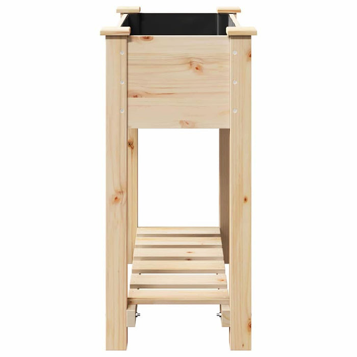 Vază pentru Grădină Bej 71 x 37 x 76,5 cm Lemn de Brad Solid - WALTI WALTI