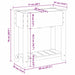 Vază pentru Grădină Bej 71 x 37 x 76,5 cm Lemn de Brad Solid - WALTI WALTI