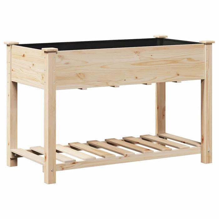 Vază pentru Grădină Bej 115 x 59 x 76,5 cm Lemn de Brad Solid - WALTI WALTI