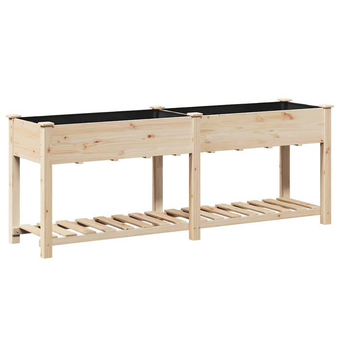 Vază pentru Grădină Bej 203 x 53 x 76,5 cm Lemn de Brad Solid - WALTI WALTI