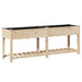 Vază pentru Grădină Bej 203 x 53 x 76,5 cm Lemn de Brad Solid - WALTI WALTI