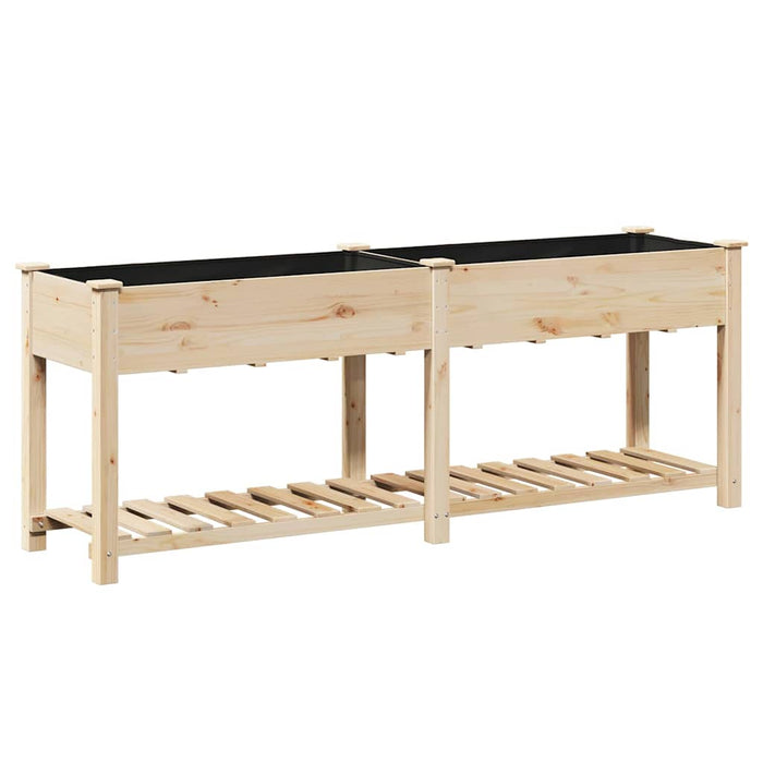 Vază pentru Grădină Bej 203 x 53 x 76,5 cm Lemn de Brad Solid - WALTI WALTI
