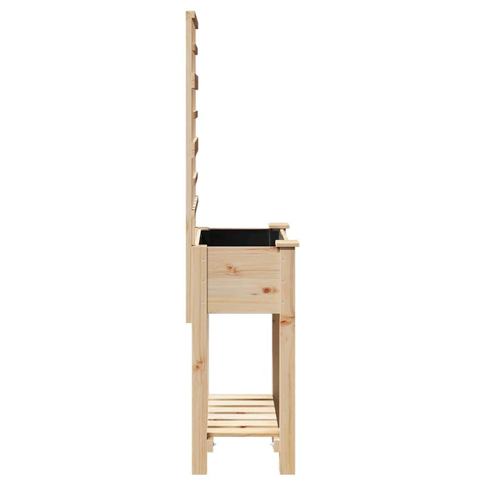 Vază pentru Grădină Bej 71 x 38 x 152 cm Lemn de Brad Solid - WALTI WALTI