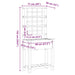 Vază pentru Grădină Bej 71 x 38 x 152 cm Lemn de Brad Solid - WALTI WALTI