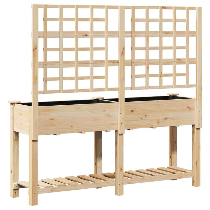 Vază pentru Grădină Bej 161 x 46 x 152,5 cm Lemn de Brad Solid - WALTI WALTI