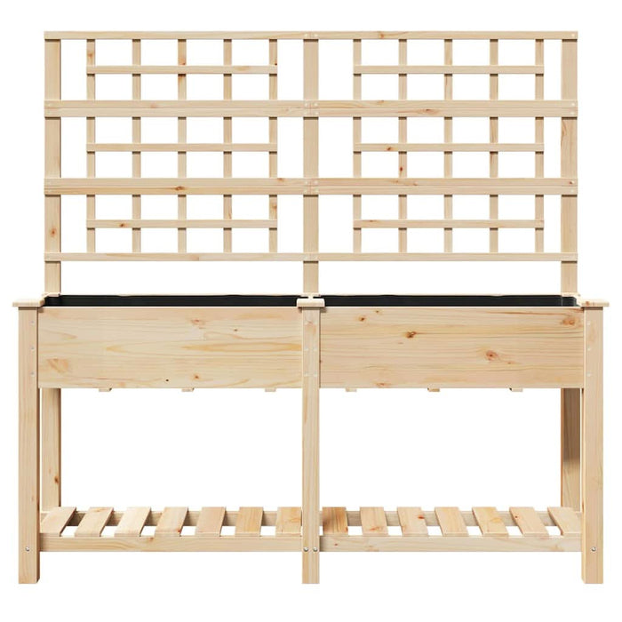 Vază pentru Grădină Bej 161 x 46 x 152,5 cm Lemn de Brad Solid - WALTI WALTI