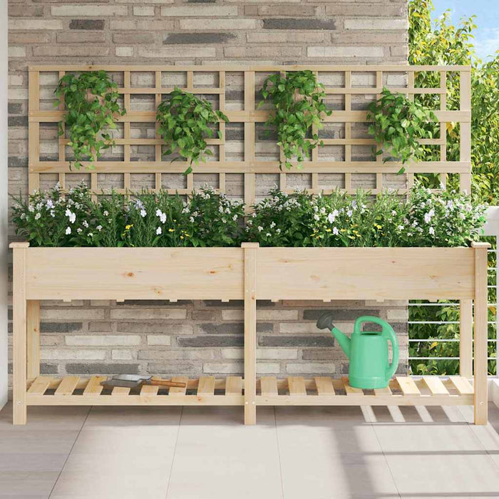 Vază pentru Grădină cu raft Bej 203,5 x 54 x 152,5 cm - WALTI WALTI
