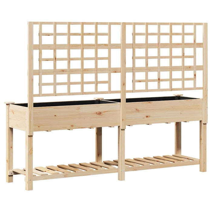 Vază pentru Grădină cu raft Bej 203,5 x 54 x 152,5 cm - WALTI WALTI