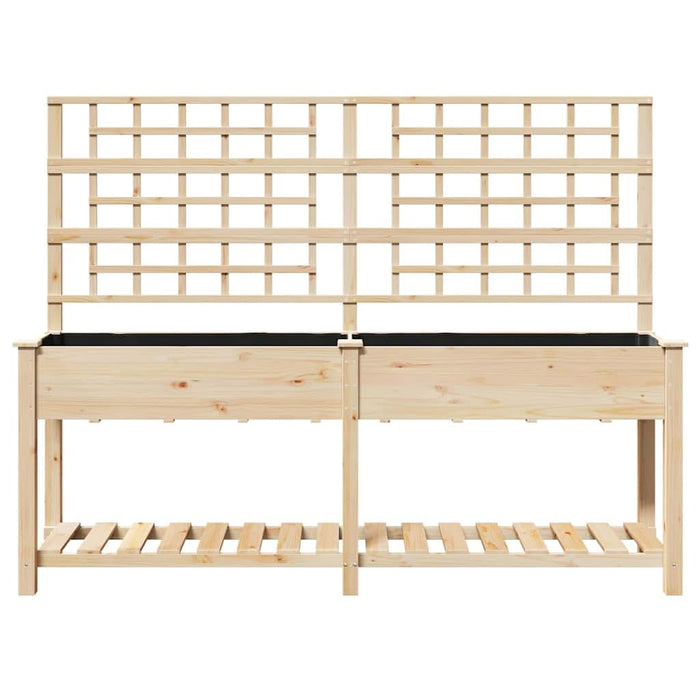Vază pentru Grădină cu raft Bej 203,5 x 54 x 152,5 cm - WALTI WALTI
