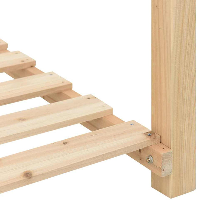 Vază pentru Grădină Bej 111 x 37 x 76,5 cm Lemn de Brad Solid - WALTI WALTI