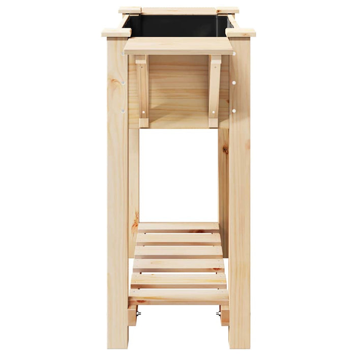 Vază pentru Grădină Bej 111 x 37 x 76,5 cm Lemn de Brad Solid - WALTI WALTI