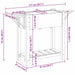 Vază pentru Grădină Bej 111 x 37 x 76,5 cm Lemn de Brad Solid - WALTI WALTI