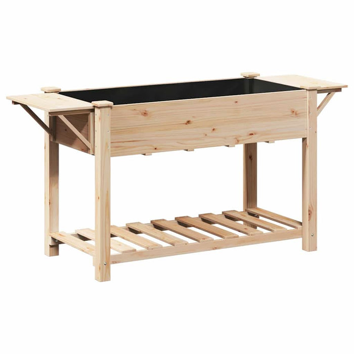 Vază pentru Grădină Bej 155 x 59 x 76,5 cm Lemn de Brad Solid - WALTI WALTI