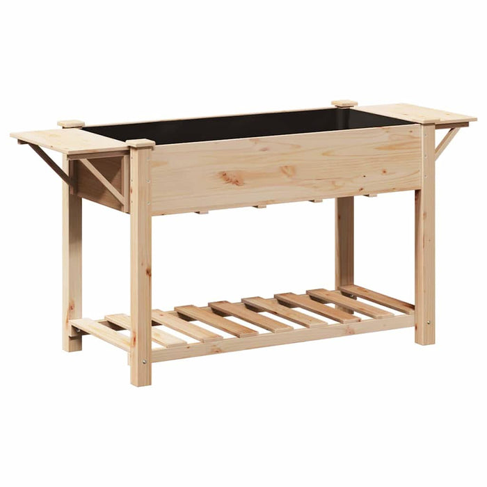 Vază pentru Grădină Bej 155 x 59 x 76,5 cm Lemn de Brad Solid - WALTI WALTI