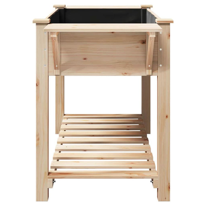 Vază pentru Grădină Bej 155 x 59 x 76,5 cm Lemn de Brad Solid - WALTI WALTI