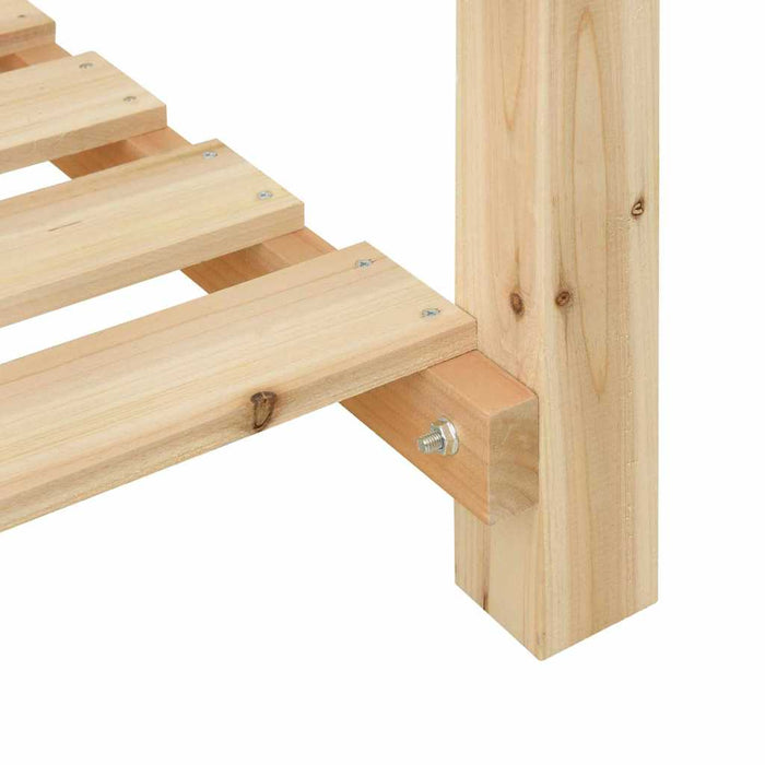 Vază pentru Grădină Bej 60,5 x 60 x 76,5 cm Lemn de Brad Solid - WALTI WALTI