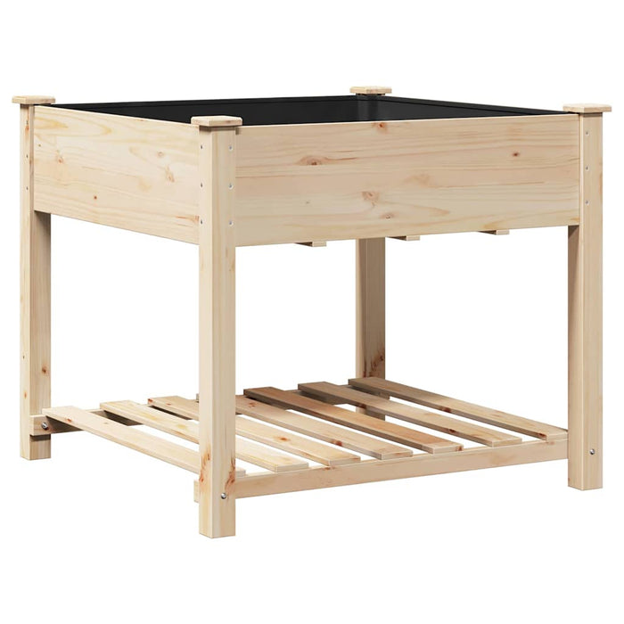 Vază pentru Grădină Bej 90 x 90 x 76,5 cm Lemn de Brad Solid - WALTI WALTI