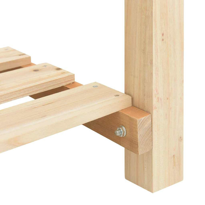 Vază pentru Grădină Bej 71 x 37 x 76,5 cm Lemn de Brad Solid - WALTI WALTI